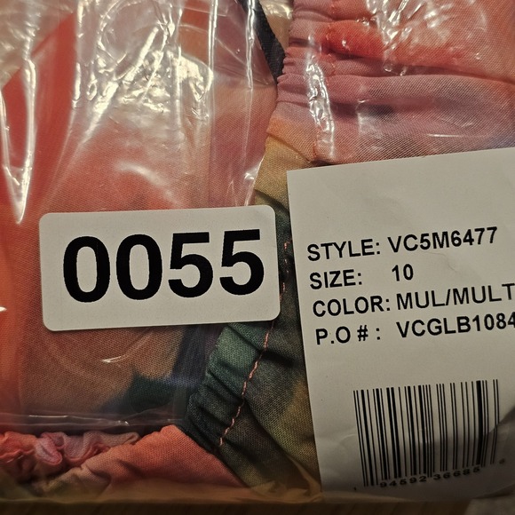 Vince Camuto Women Dress Size 10 Fits Medium Midi Floral Round Neck Short Sleeve - Picture 9 of 9